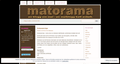 Desktop Screenshot of matorama.se